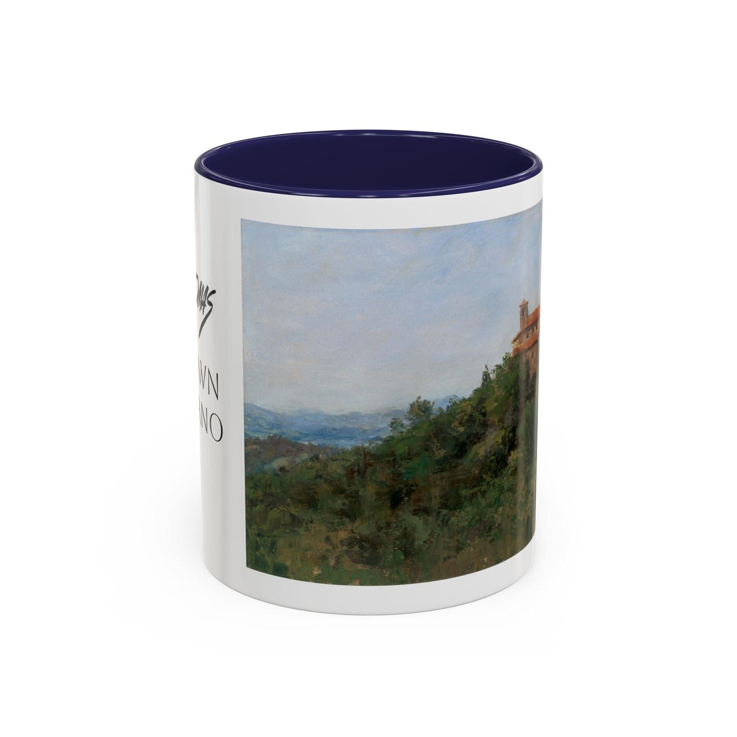 Hilltown Scansano - Elegant Accented Coffee Mug - 11oz & 15oz - Italian Landscapes - Andy Thomas Designs