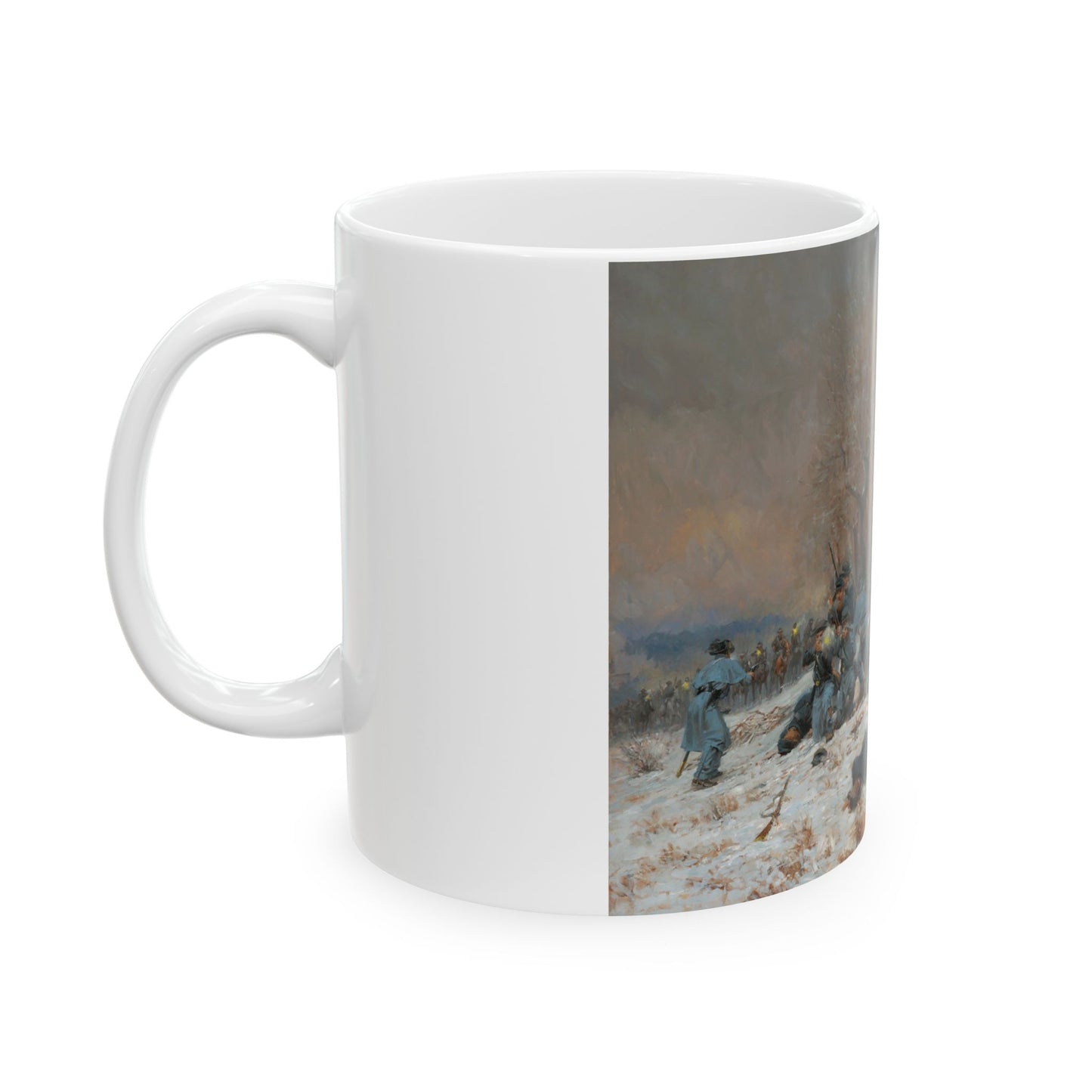 Three Hours Later - Ceramic Mug with Fort Donelson Civil War Design.