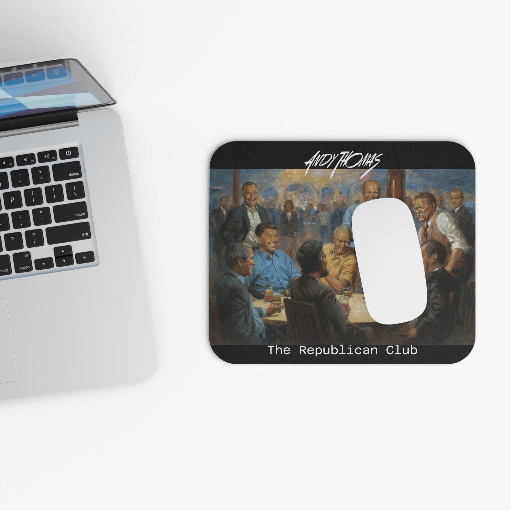 The Repub. Club - Mouse Pad (Rectangle) featuring Trump - Andy Thomas Designs