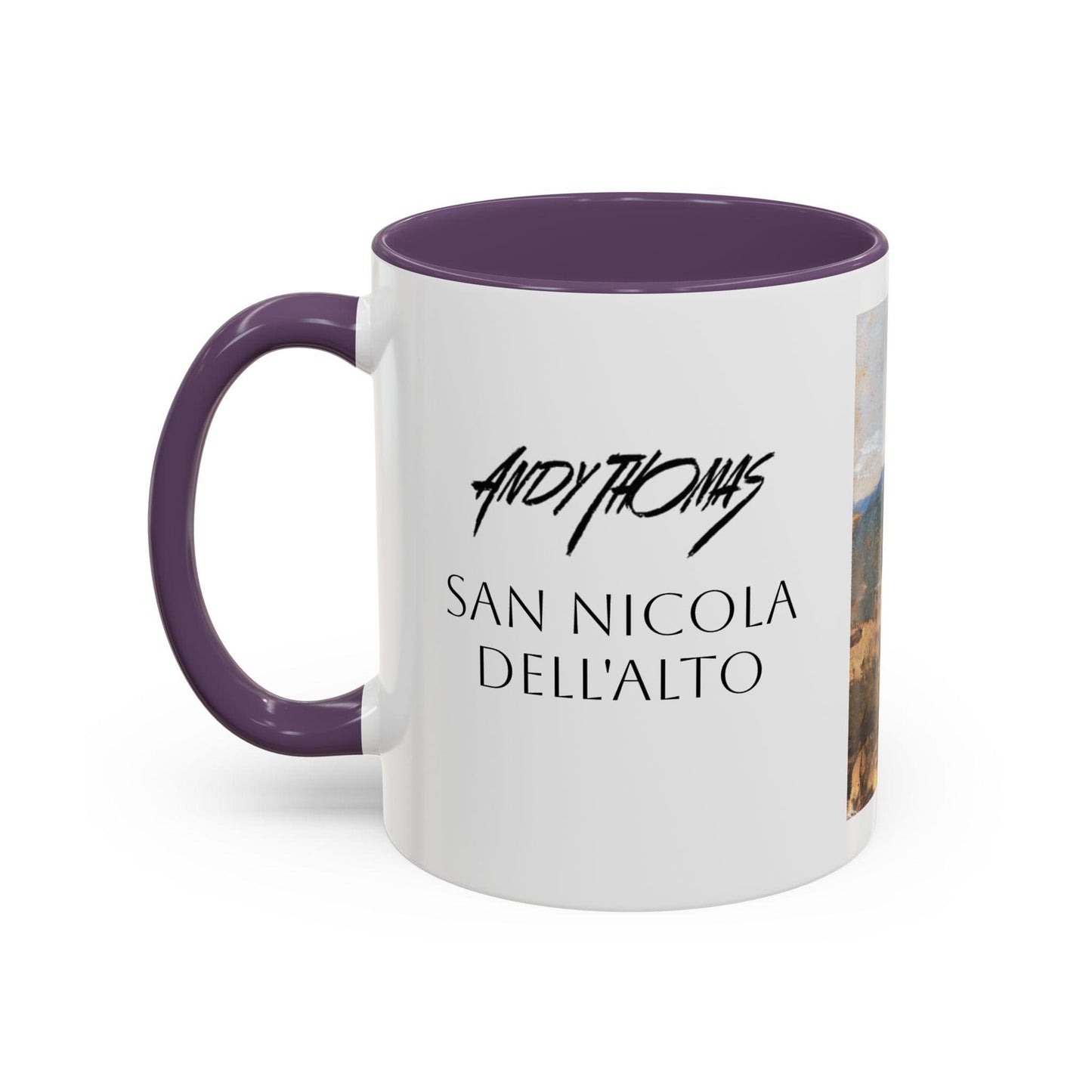 San Nicola dell'Alto - Elegant Accented Coffee Mug - 11oz & 15oz - Italian Landscapes - Andy Thomas Designs