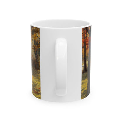 Fall Football | Kids Playing Football | Ceramic Mug — Coffee Cup (11oz/15oz)