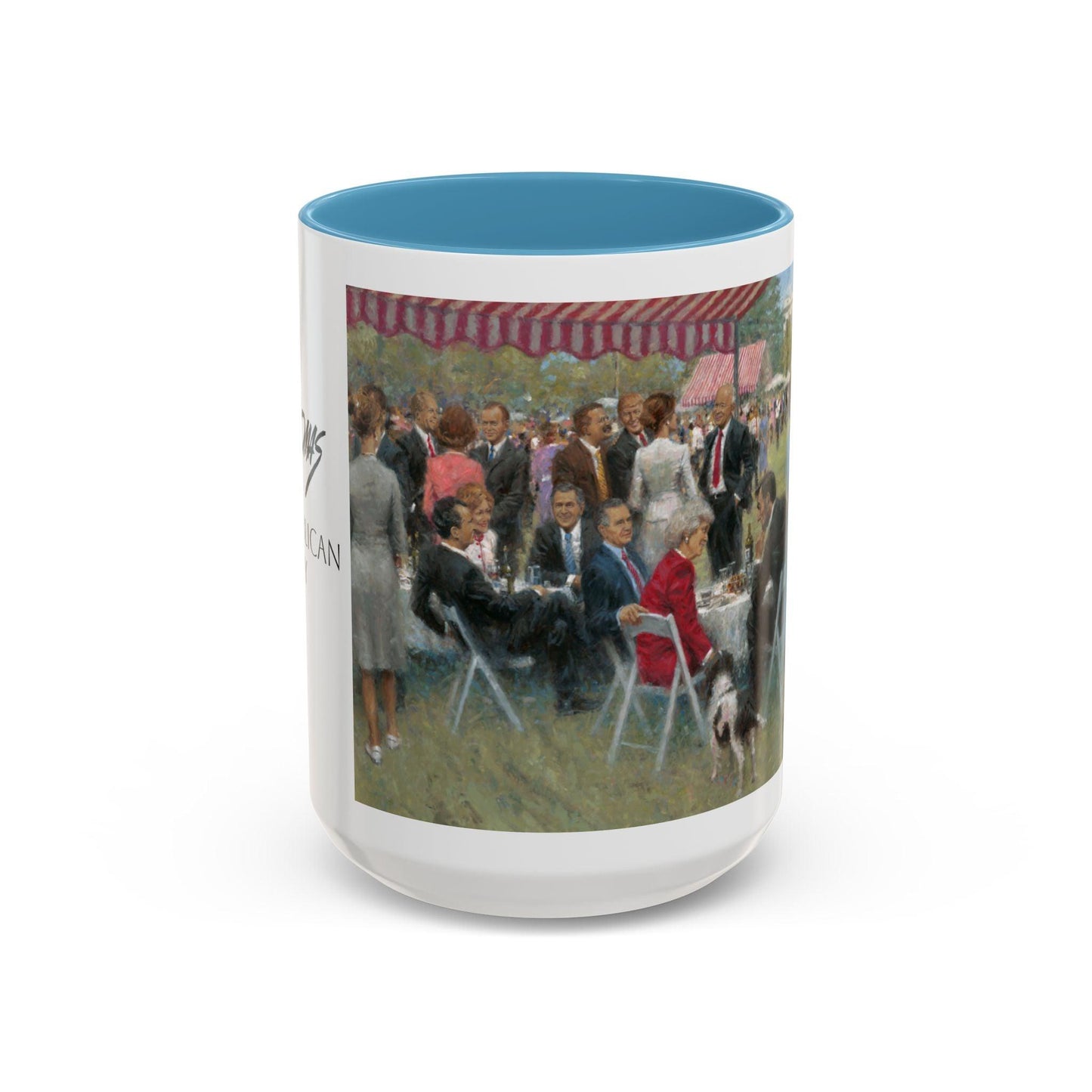 The Repub. Party Coffee Mug - Elegant Accent Coffee Mug 11oz & 15oz with Presidential Gathering Design - Andy Thomas Designs