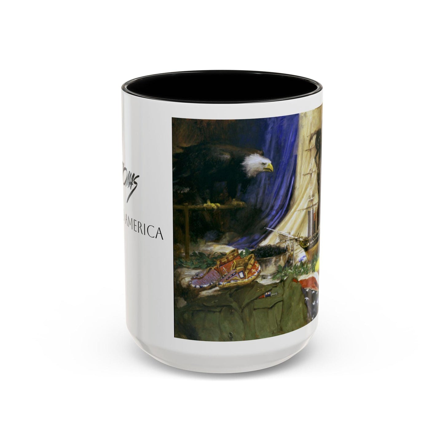 Tribute to America Coffee Mug - 11oz & 15oz - Veterans & Service members | Patriotic Artwork - Andy Thomas Designs