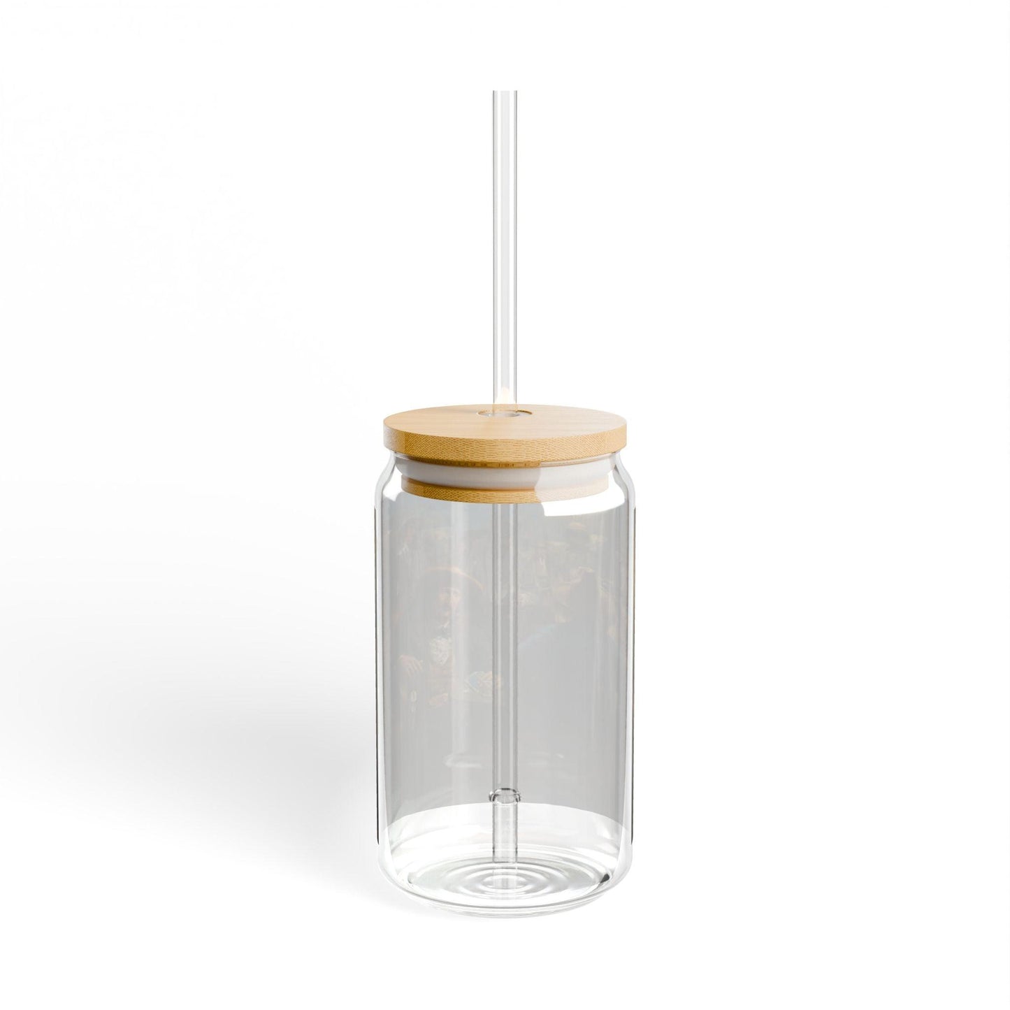 Wild Bill's Last Deal | Artistic 16oz Sipper Glass with Eco-Friendly Bamboo Lid - Andy Thomas Designs