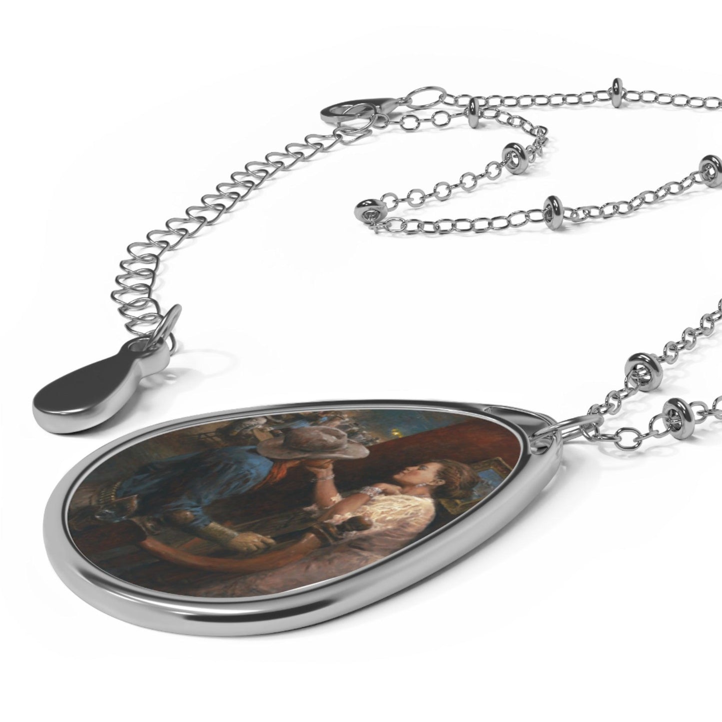 You Can Call Me Darlin' - Elegant Oval Necklace - Woman Charming Cowboy - Andy Thomas Designs