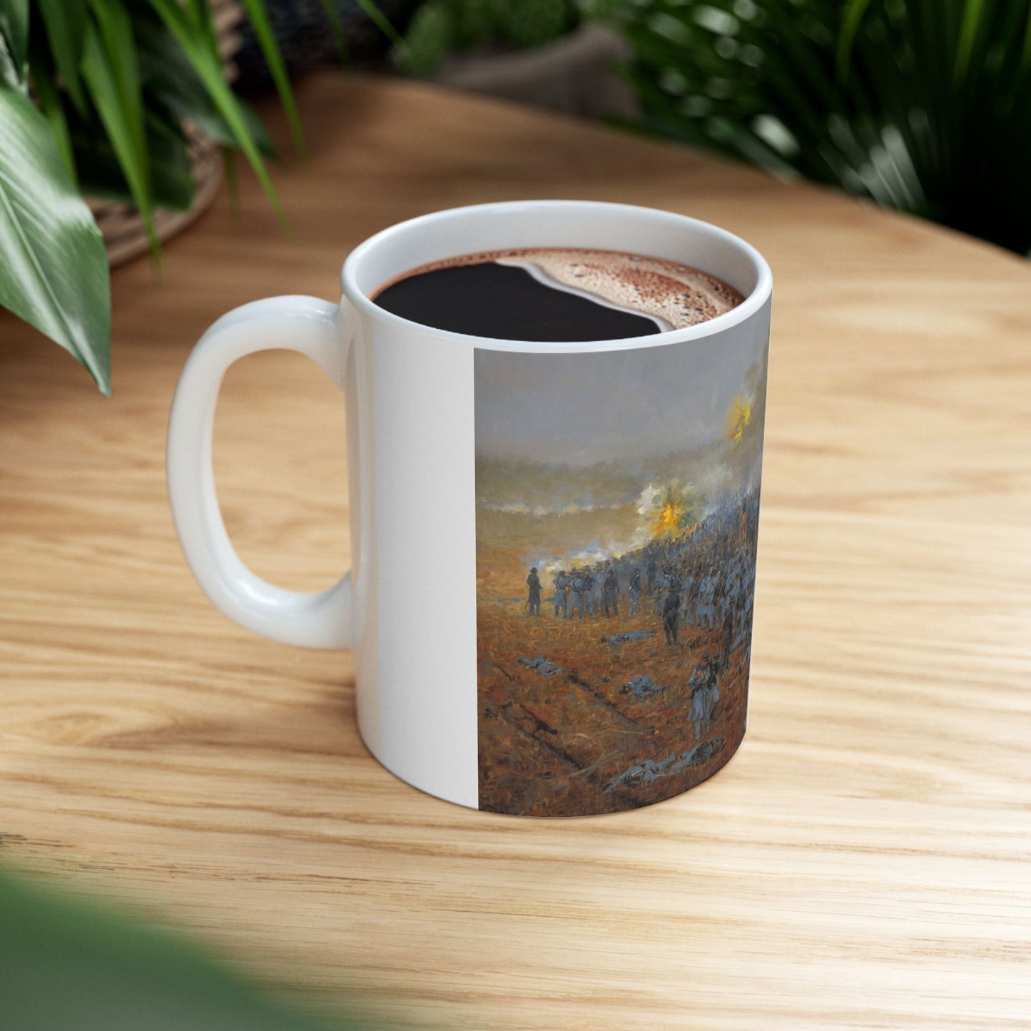 Sheridan Saves the Day - Ceramic Mug with Stones River Civil War Design.