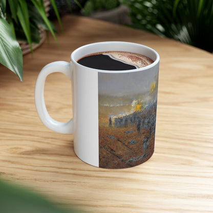 Sheridan Saves the Day - Ceramic Mug with Stones River Civil War Design.