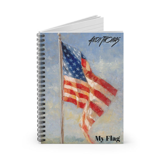 My Flag Spiral Notebook - Ruled Line - Andy Thomas Designs