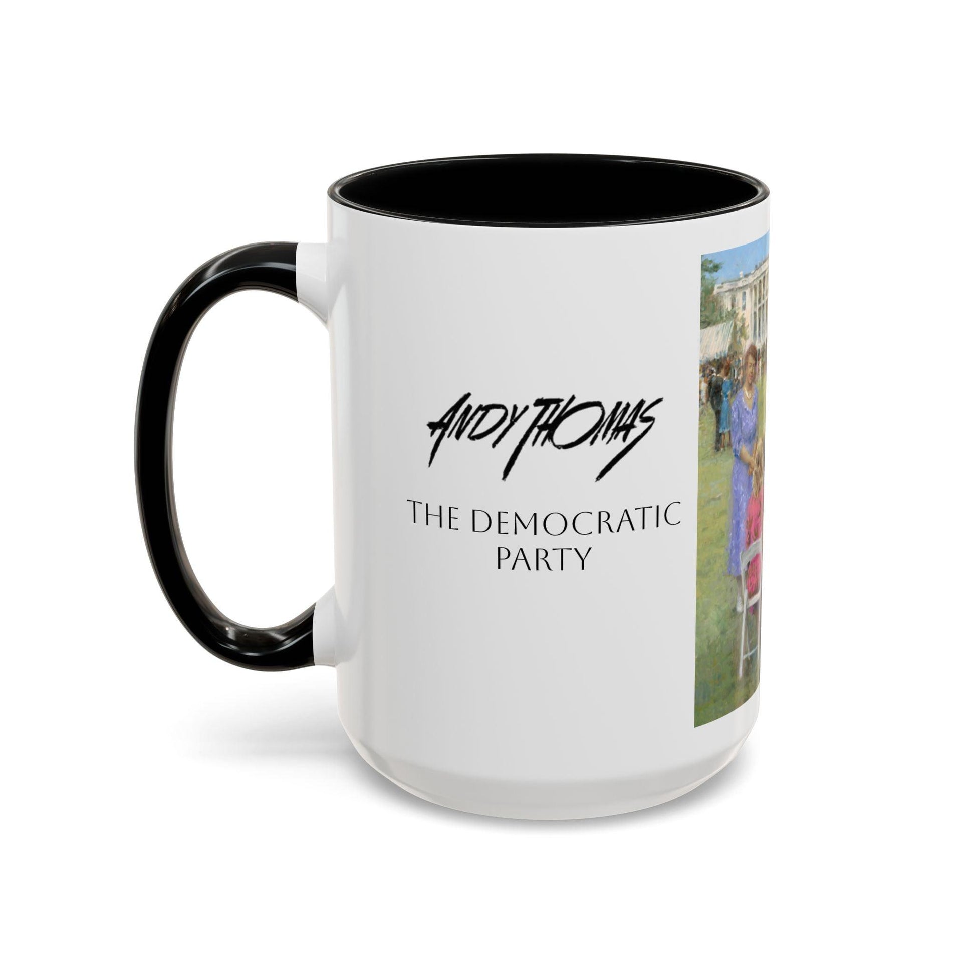 The Dem. Party - Elegant Event Themed Coffee Mug - 11oz & 15oz - Whitehouse Gathering with Biden - Andy Thomas Designs