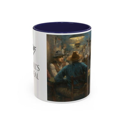 Wild Bill's Last Deal | Vintage Poker Western Art Coffee Mug - 11 & 15 oz - Andy Thomas Designs