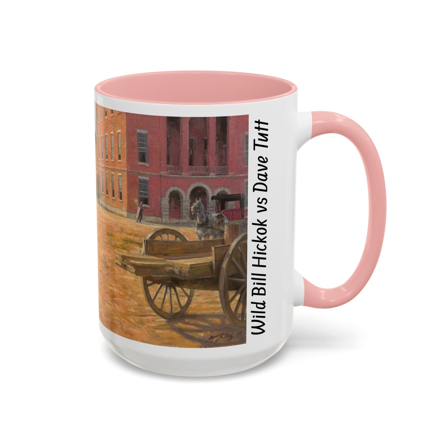 Wild Bill Hickok vs Dave Tutt | Rustic Western Accent Coffee Mug - Vintage Scene, Ideal Gift for Coffee Lovers