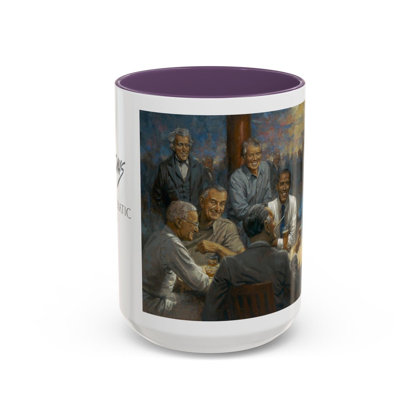 The Democratic Club Coffee Mug - 11oz & 15oz - Past Democrat Presidents Social Club with Obama