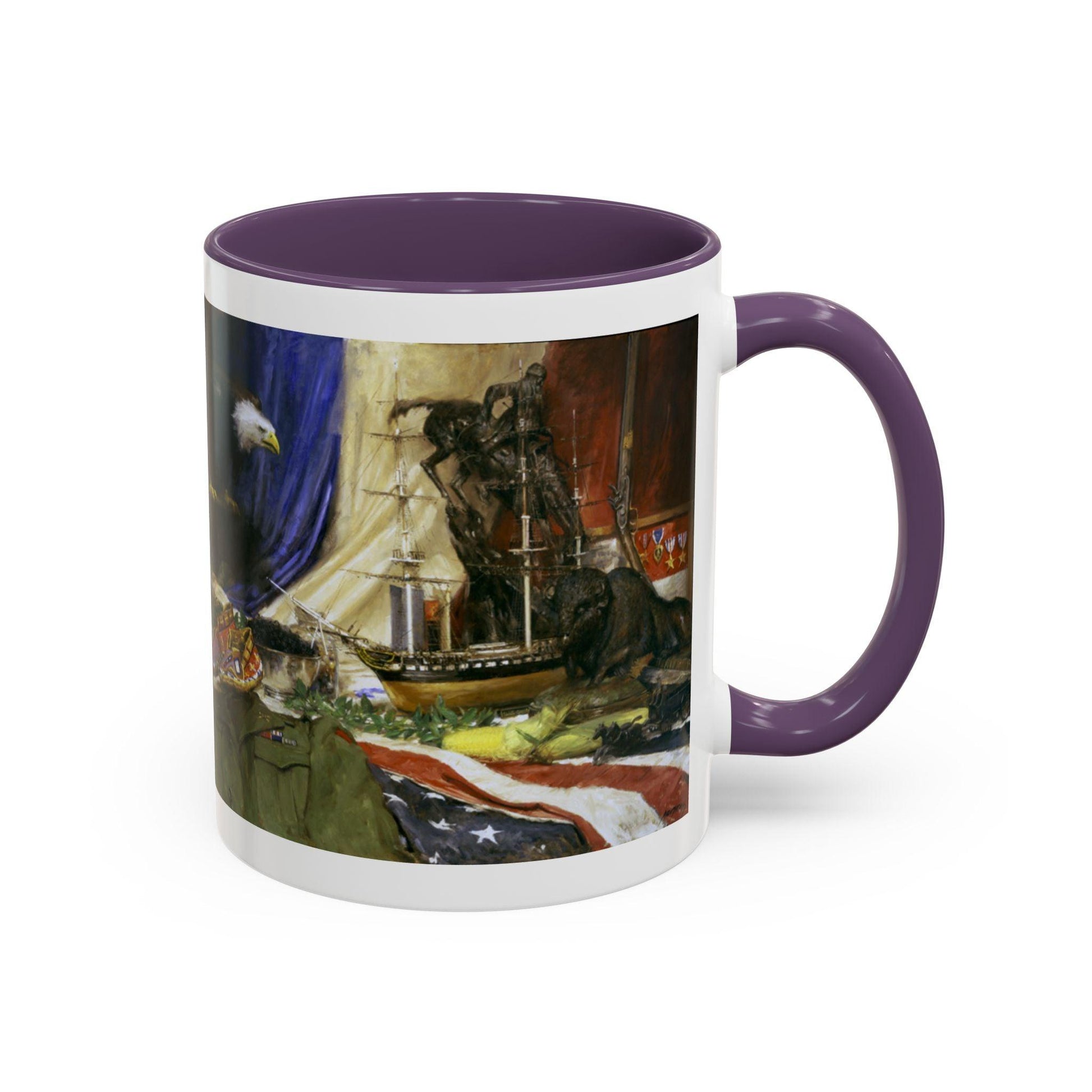 Tribute to America Coffee Mug - 11oz & 15oz - Veterans & Service members | Patriotic Artwork - Andy Thomas Designs