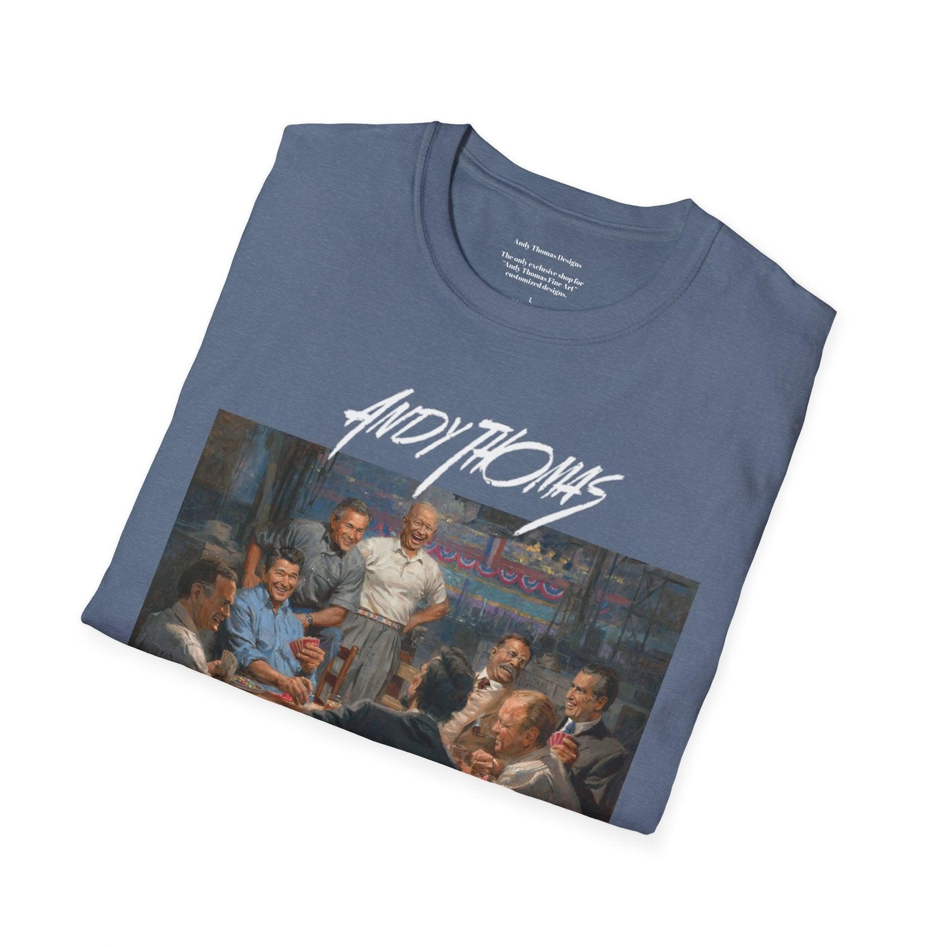 Grand Ol' Gang T-Shirt - US Presidents Playing Poker - Andy Thomas Designs