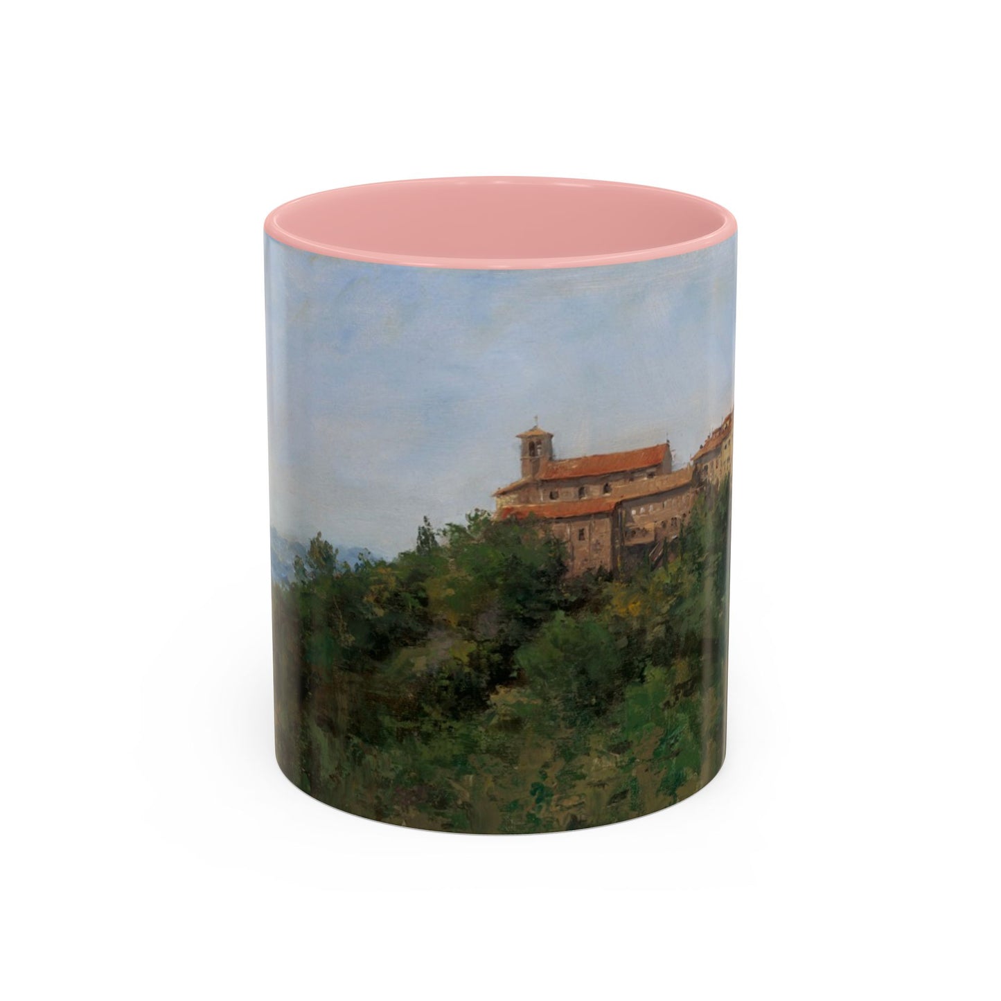 Hilltown Scansano - Elegant Accented Coffee Mug - 11oz & 15oz - Italian Landscapes