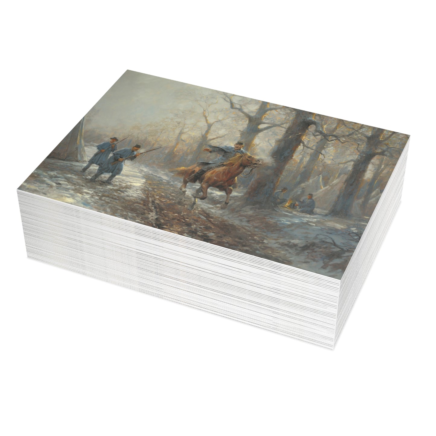 Note Cards: The Enemy is Behind Us - Envelopes Included