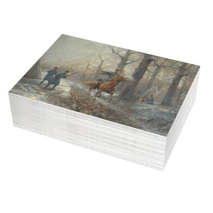Note Cards: The Enemy is Behind Us - Envelopes Included
