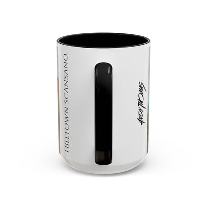 Hilltown Scansano - Elegant Accented Coffee Mug - 11oz & 15oz - Italian Landscapes