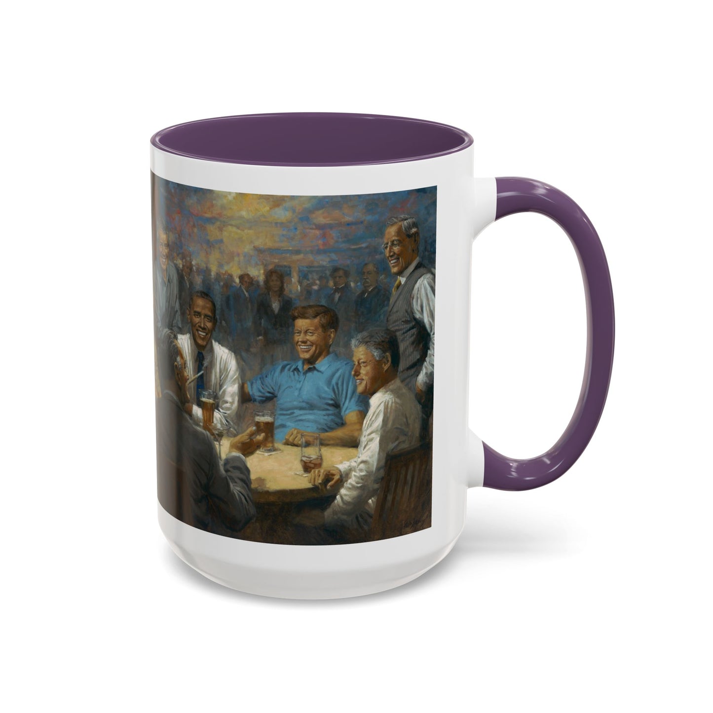 The Democratic Club Coffee Mug - 11oz & 15oz - Past Democrat Presidents Social Club with Obama