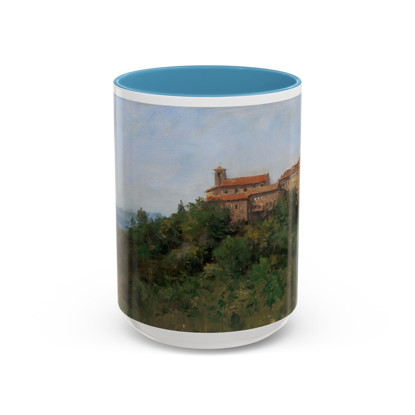 Hilltown Scansano - Elegant Accented Coffee Mug - 11oz & 15oz - Italian Landscapes