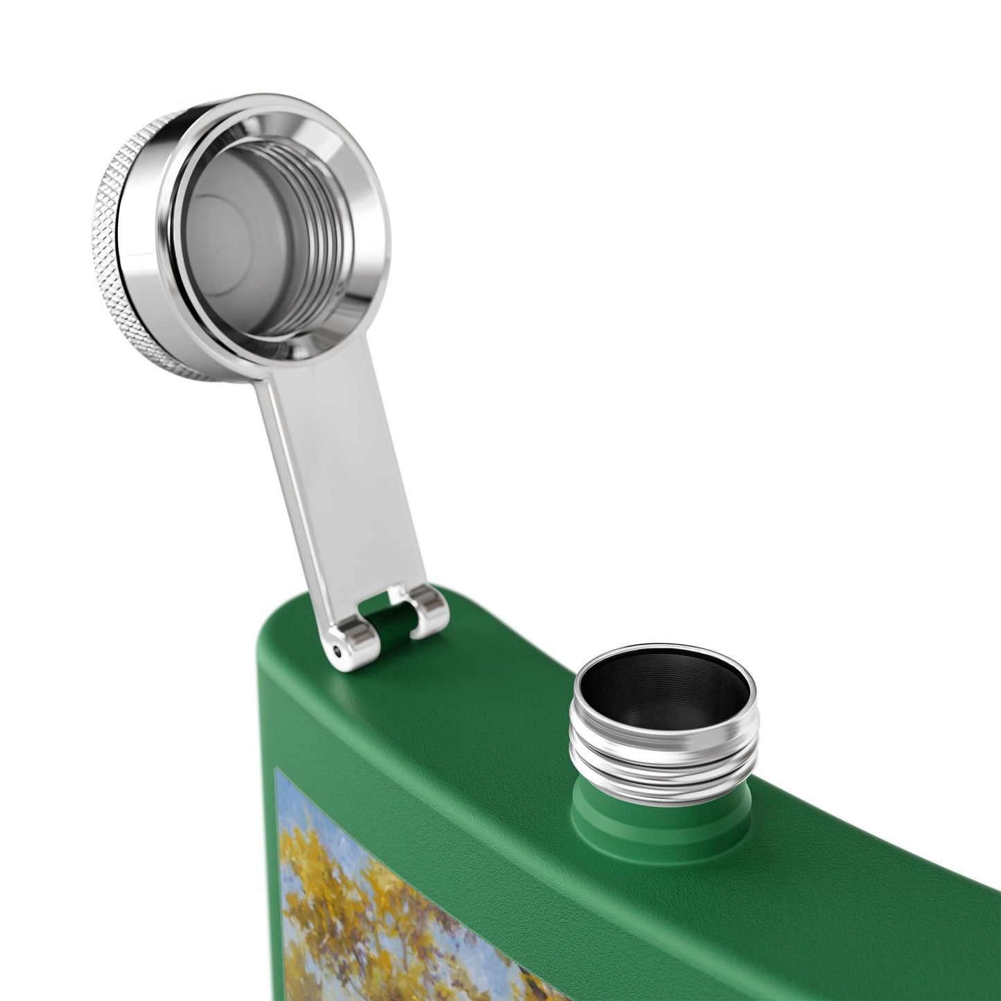 It's a Big One - Fishing Scene Stainless Steel Flask - Perfect for Outdoorsy Gifting