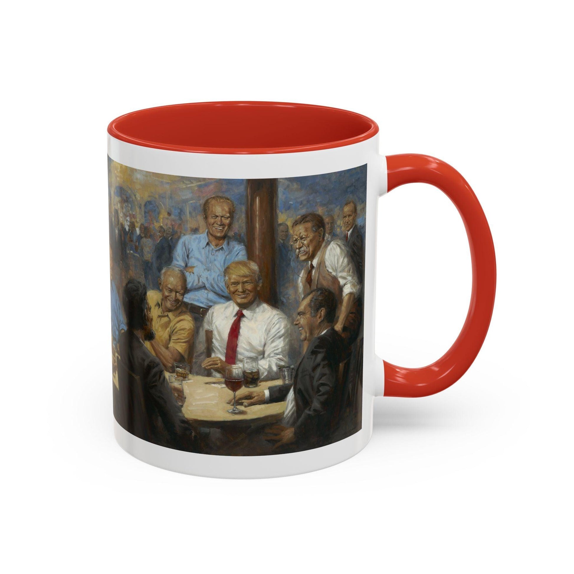 The Repub Club Coffee Mug - Elegant Accent Coffee Mug 11oz & 15oz - Presidential Gathering Design feat. Trump - Andy Thomas Designs