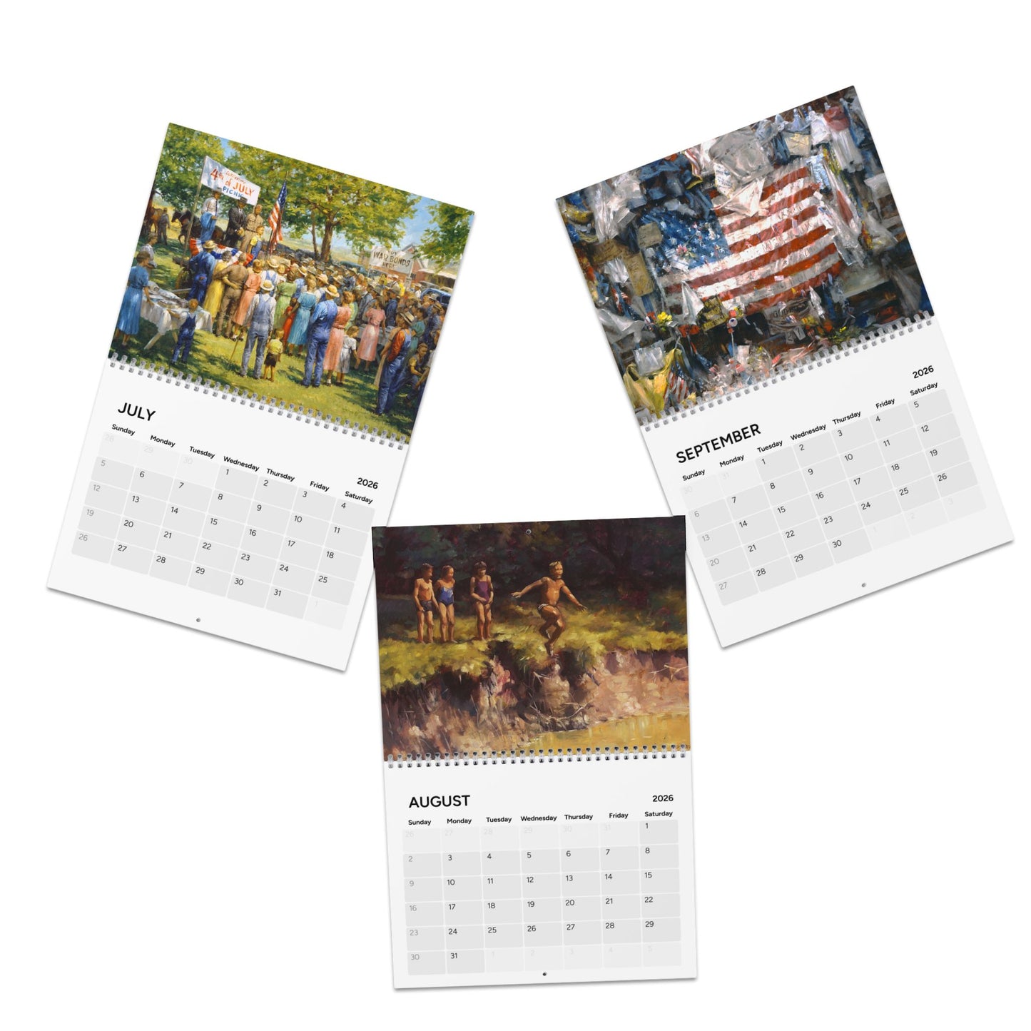 2026 Fine Art Wall Calendar - featuring never before released images - Monthly Planner with Elegant Artwork