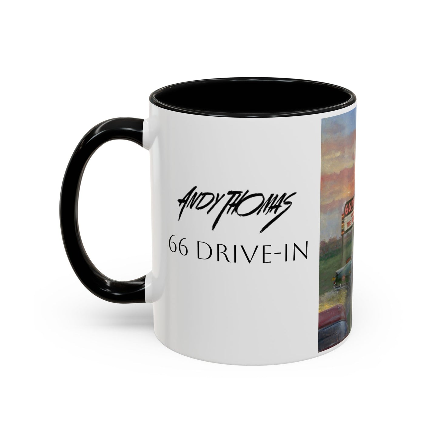 Retro Drive-In Coffee Mug - 66 Theatre Nostalgia