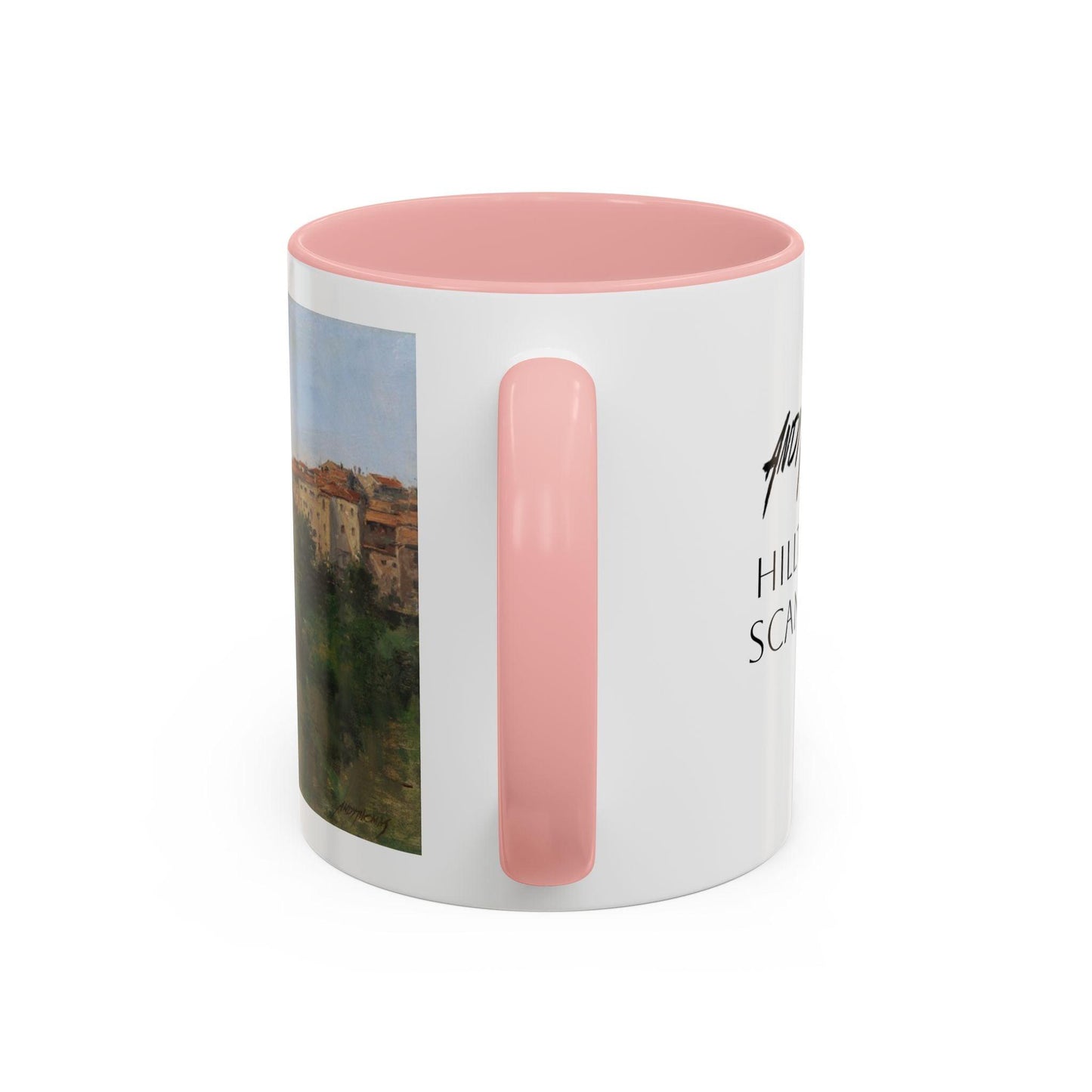 Hilltown Scansano - Elegant Accented Coffee Mug - 11oz & 15oz - Italian Landscapes - Andy Thomas Designs