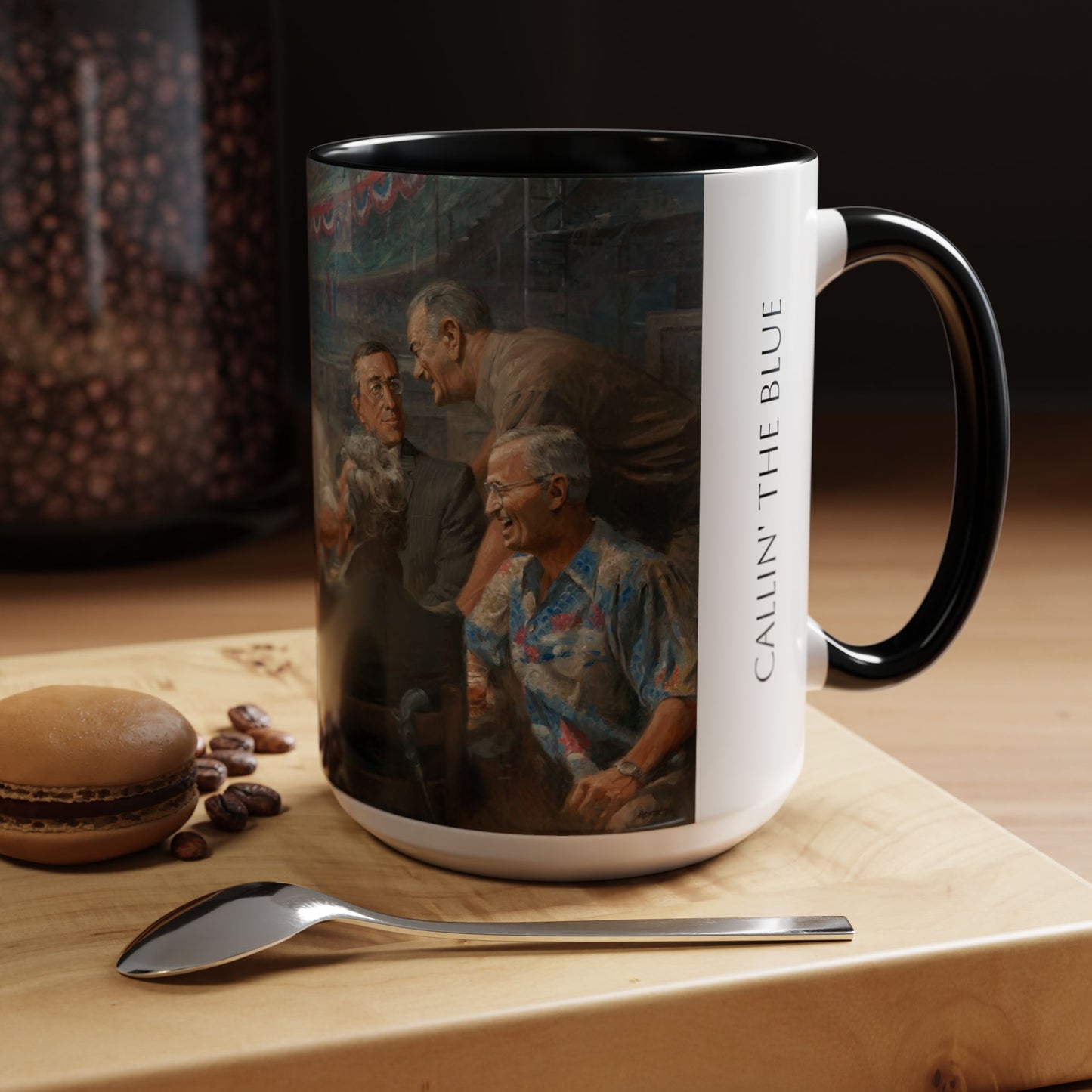 Callin the Blue Coffee Mug - Elegant Accent Coffee Mug 11oz & 15oz with Presidential Gathering Design