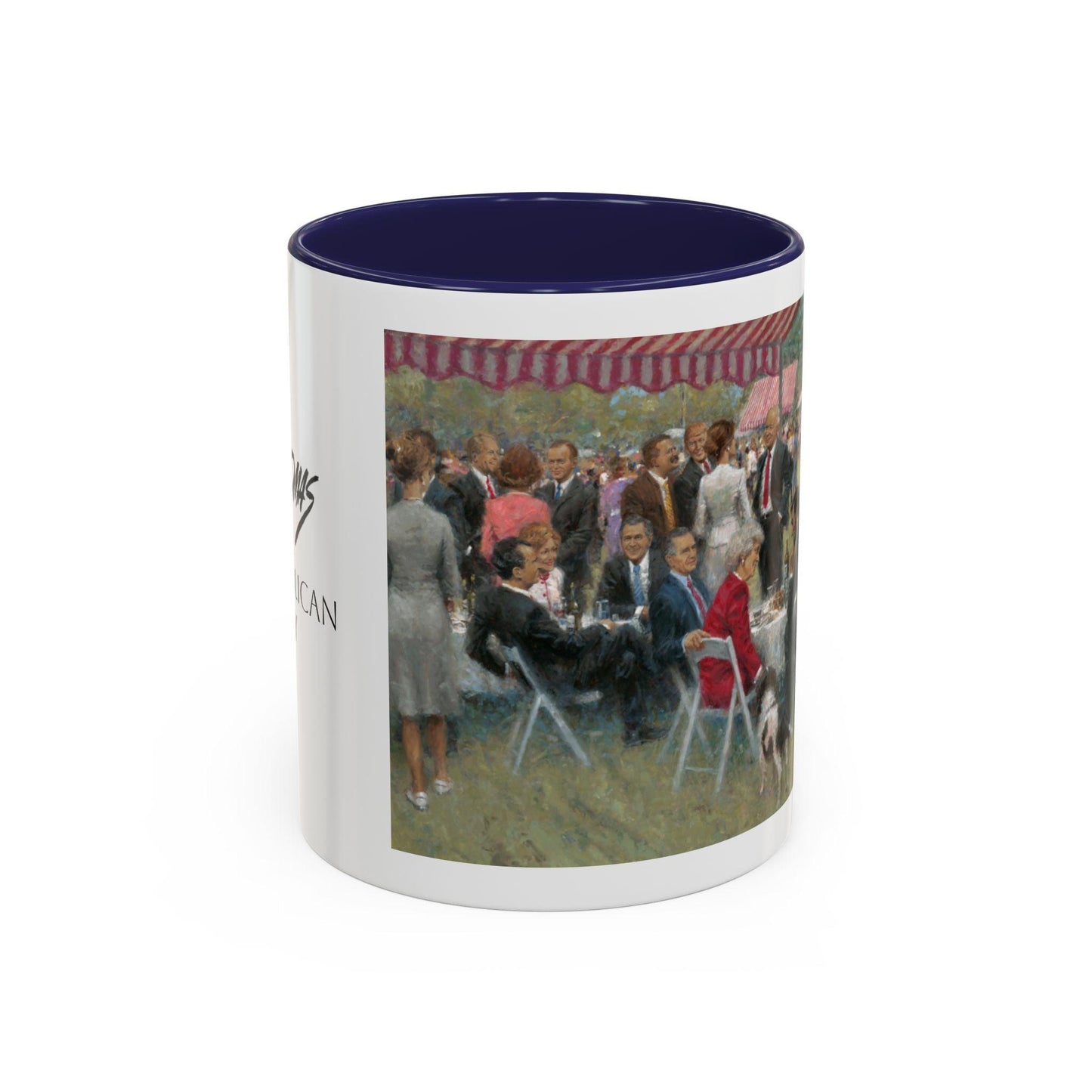 The Repub. Party Coffee Mug - Elegant Accent Coffee Mug 11oz & 15oz with Presidential Gathering Design - Andy Thomas Designs