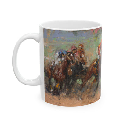 Horse Races 16 | Ceramic Mug — Coffee Cup (11oz/15oz)