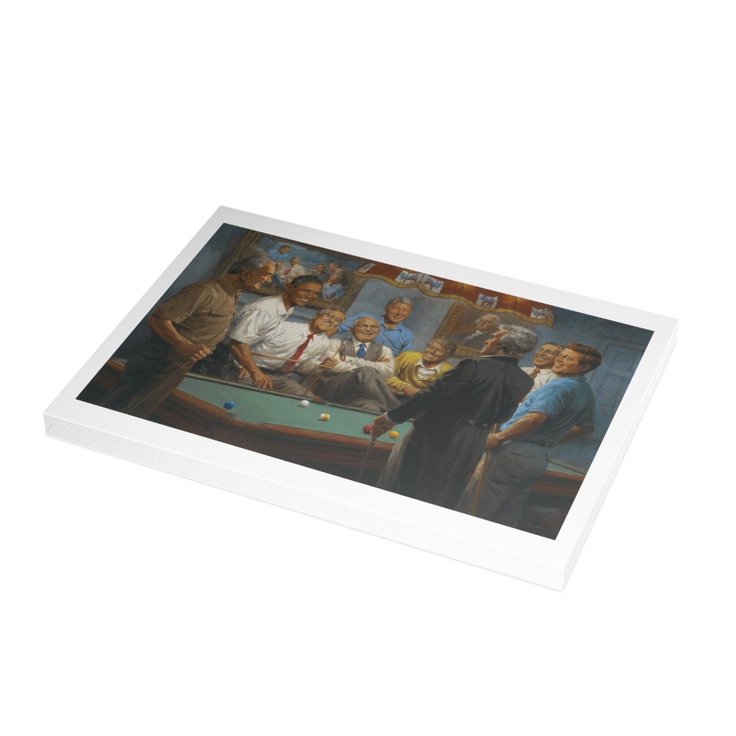 Postcards: Callin' the Red | Presidential Postcard Bundle Playing Pool - Envelopes Included - Andy Thomas Designs