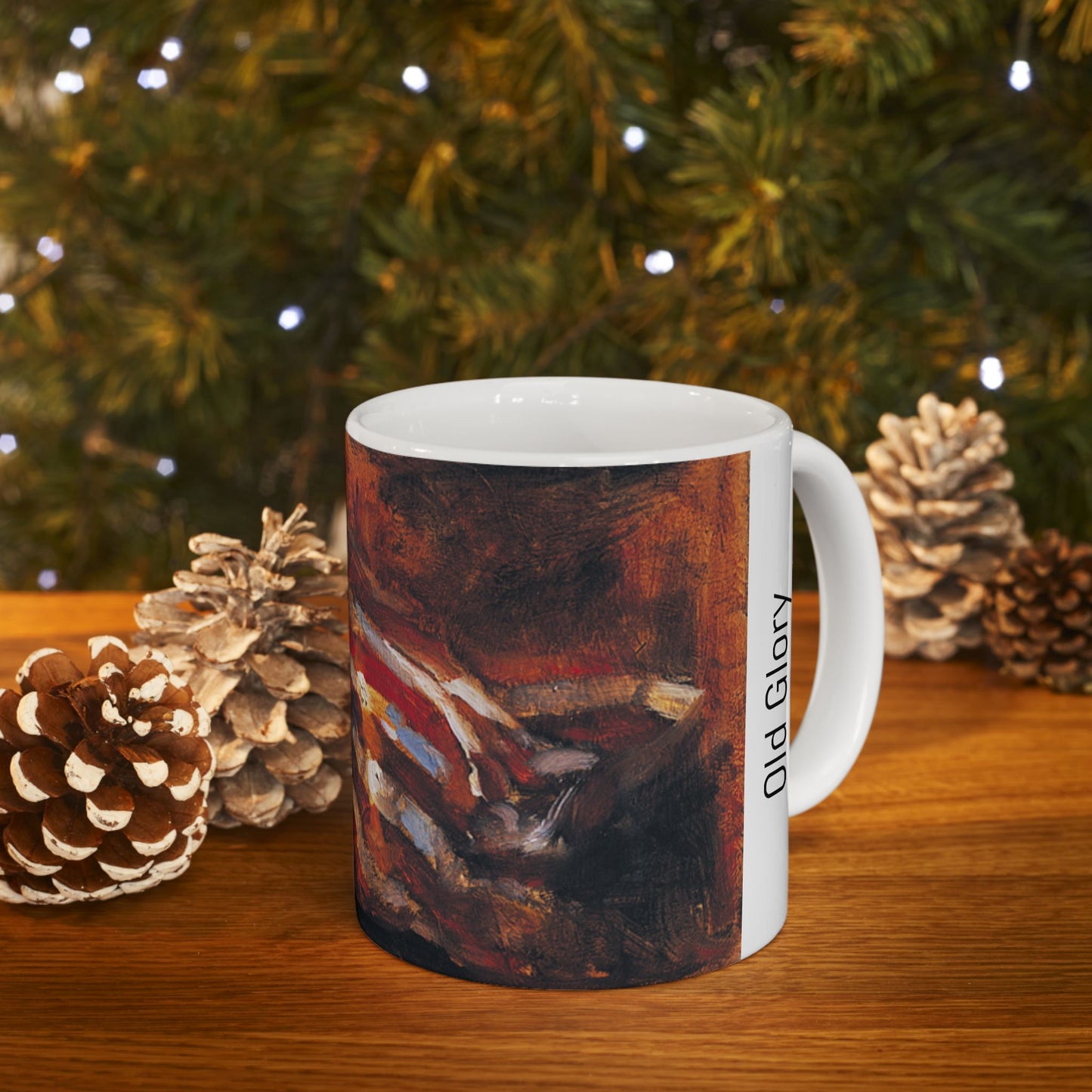 Old Glory - Ceramic Mug with Scenic Design, Cozy Gift for Nature Lovers, Coffee Cup for Home or Office, Ideal for Birthdays or Holidays, [...]