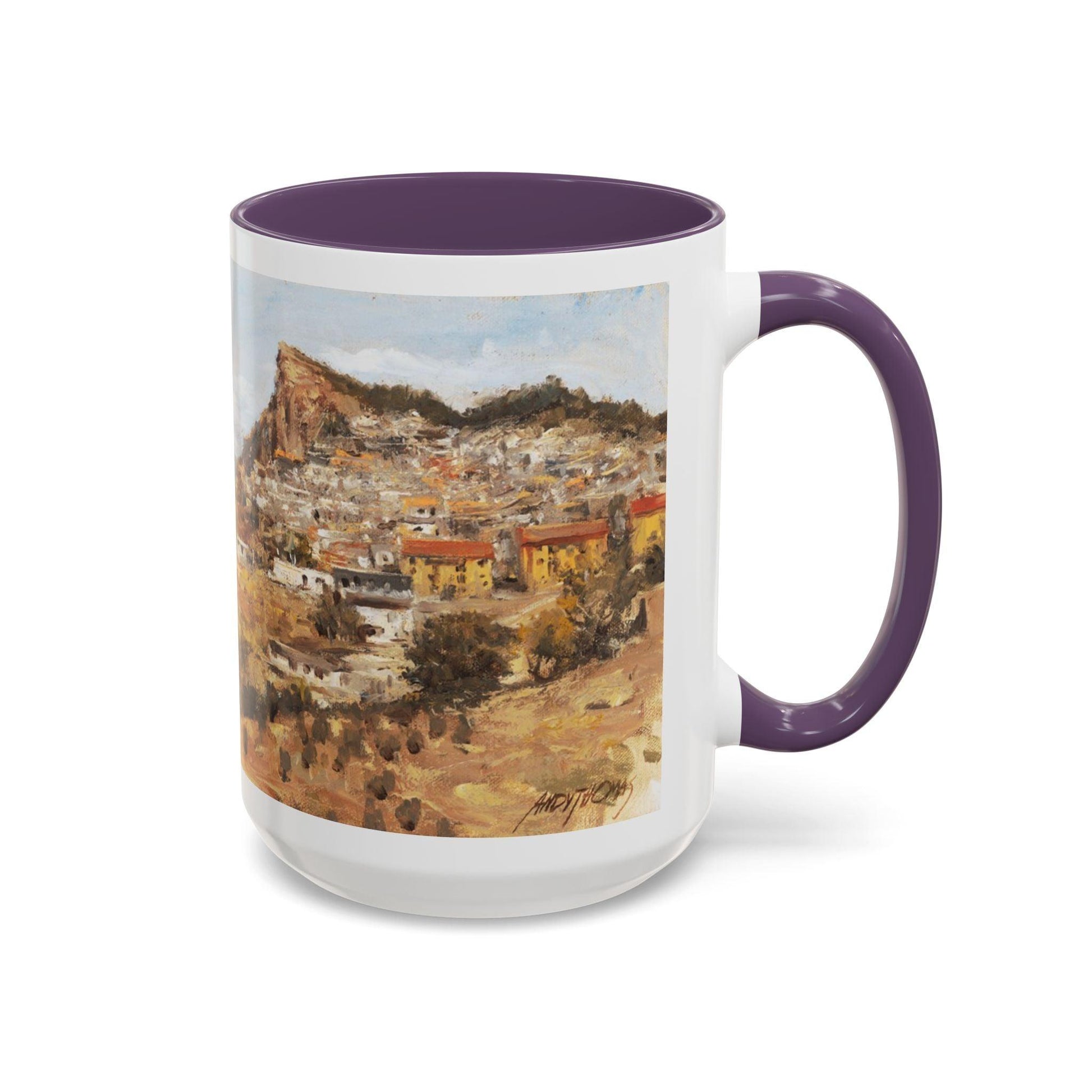 San Nicola dell'Alto - Elegant Accented Coffee Mug - 11oz & 15oz - Italian Landscapes - Andy Thomas Designs