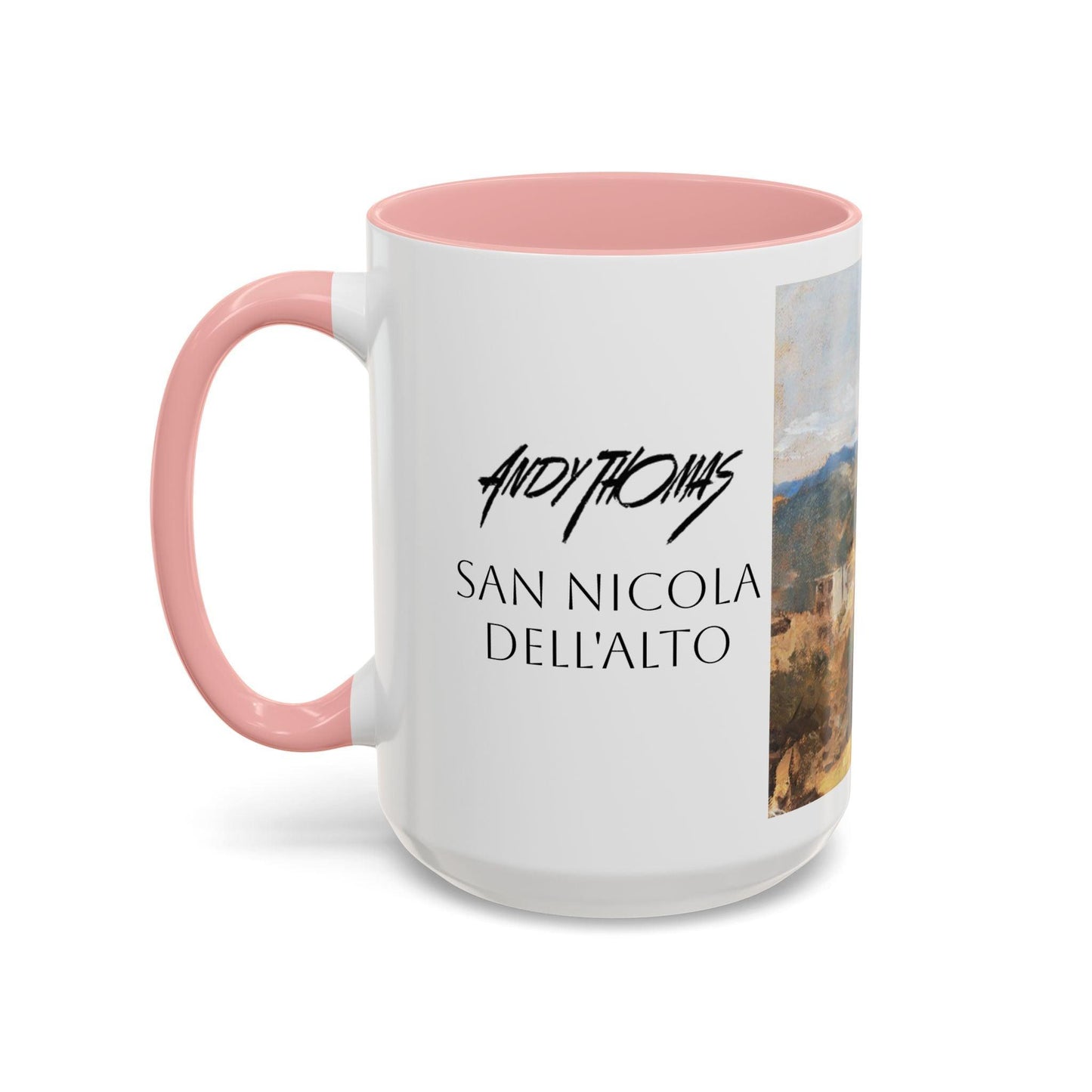 San Nicola dell'Alto - Elegant Accented Coffee Mug - 11oz & 15oz - Italian Landscapes - Andy Thomas Designs