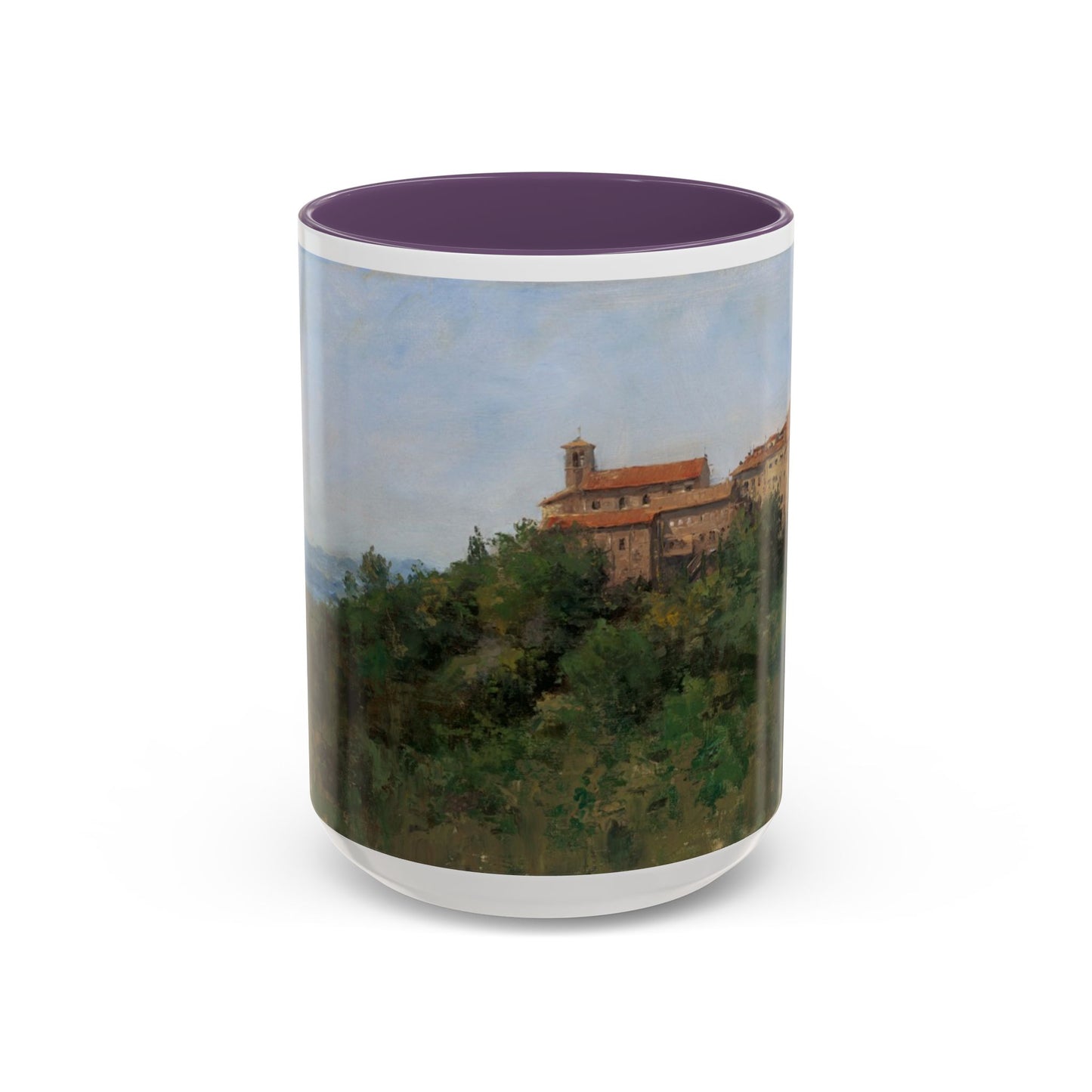 Hilltown Scansano - Elegant Accented Coffee Mug - 11oz & 15oz - Italian Landscapes