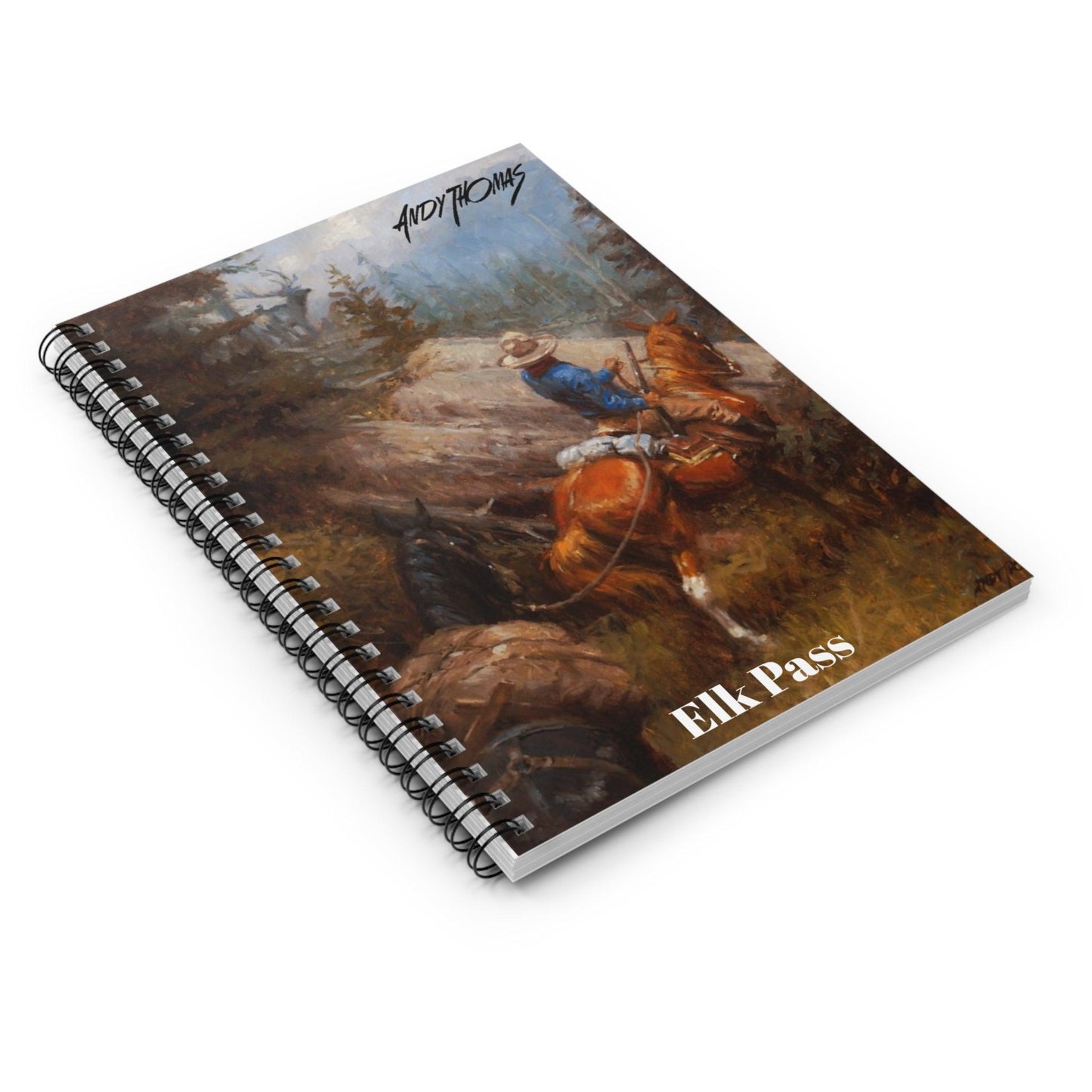 Elk Pass - Spiral Notebook - Ruled Line - Andy Thomas Designs