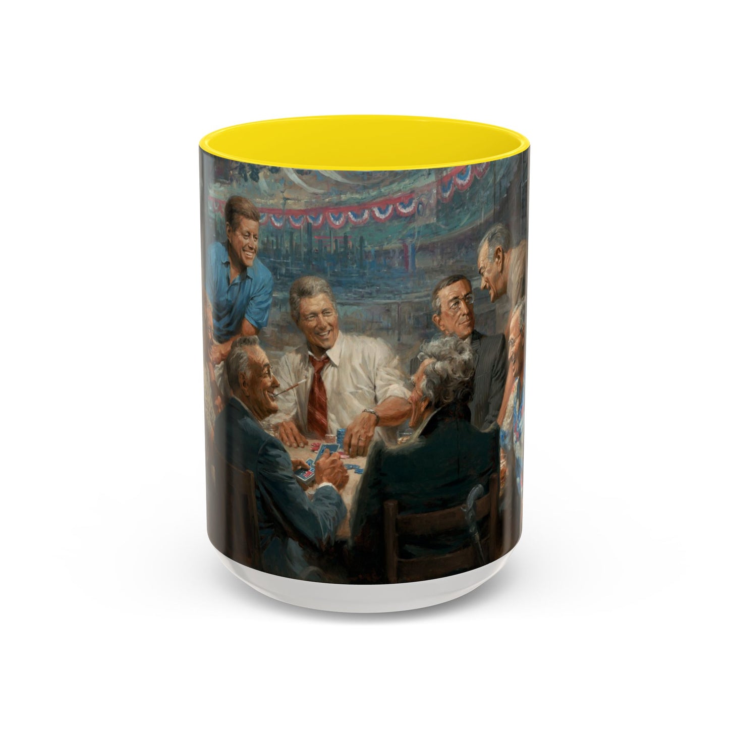 Callin the Blue Coffee Mug - Elegant Accent Coffee Mug 11oz & 15oz with Presidential Gathering Design