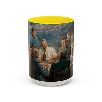 Callin the Blue Coffee Mug - Elegant Accent Coffee Mug 11oz & 15oz with Presidential Gathering Design