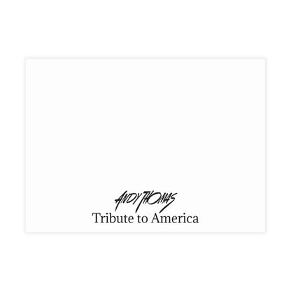 Postcards: Tribute to America - Patriotic Artwork - Elegant Patriotic Postcard Bundle - Envelopes Included - Andy Thomas Designs