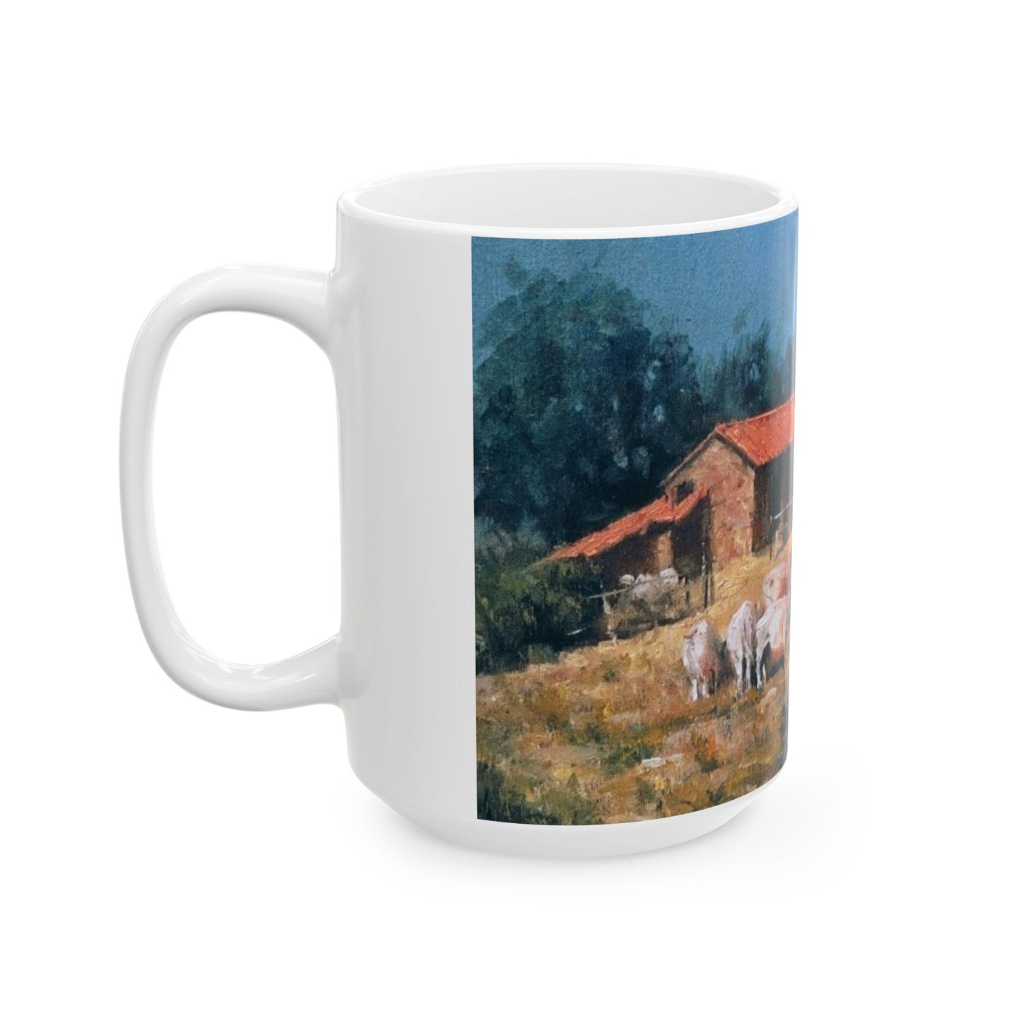 Italian Farm | Plein Air | Ceramic Mug — Vintage Country Life Coffee Cup (11oz/15oz)