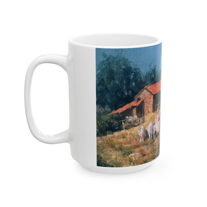 Italian Farm | Plein Air | Ceramic Mug — Vintage Country Life Coffee Cup (11oz/15oz)