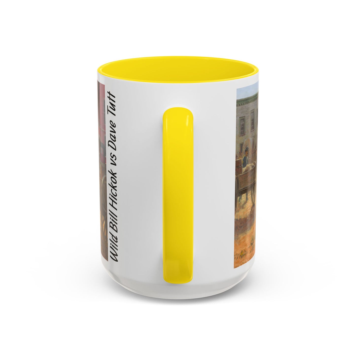 Wild Bill Hickok vs Dave Tutt | Rustic Western Accent Coffee Mug - Vintage Scene, Ideal Gift for Coffee Lovers