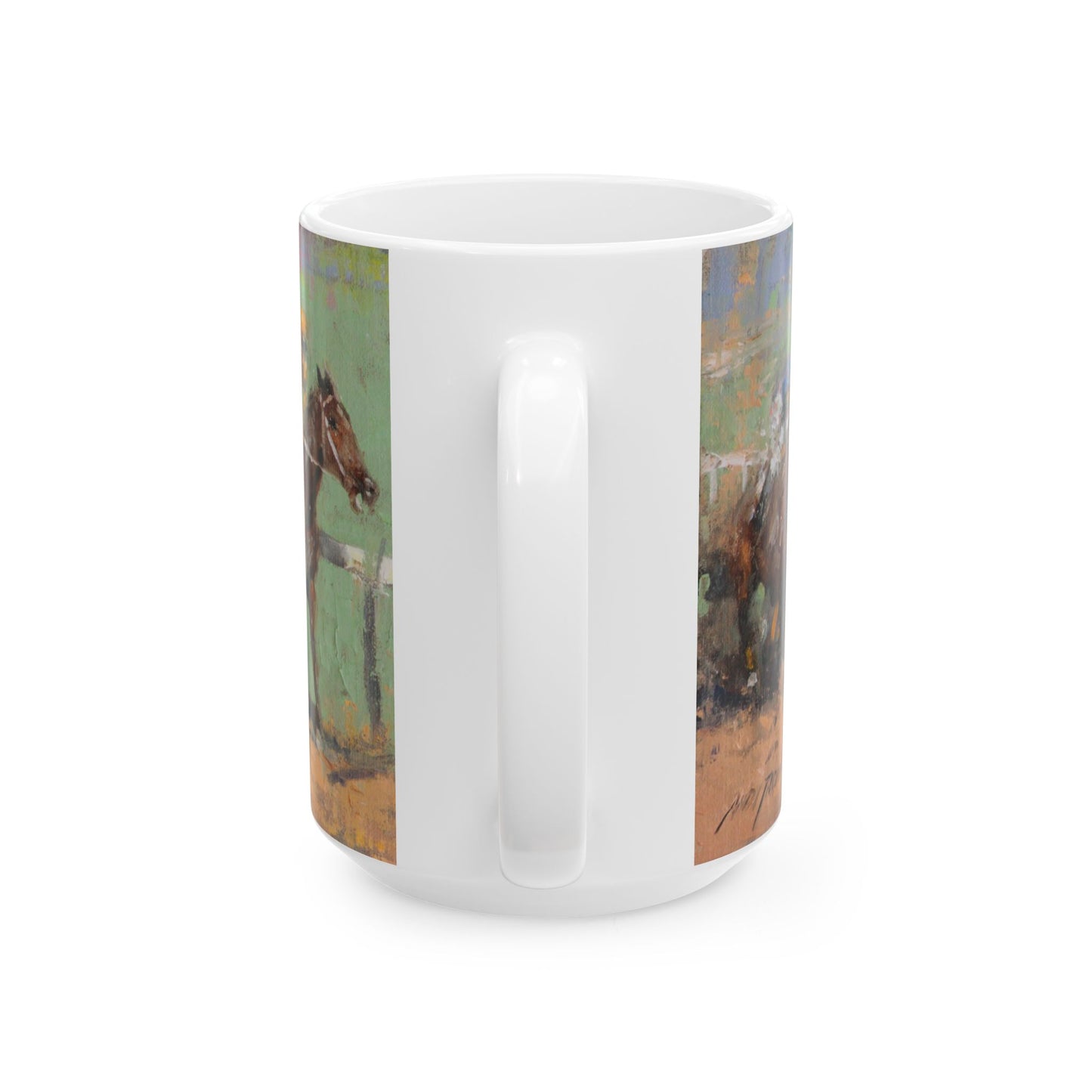 Horse Races 16 | Ceramic Mug — Coffee Cup (11oz/15oz)