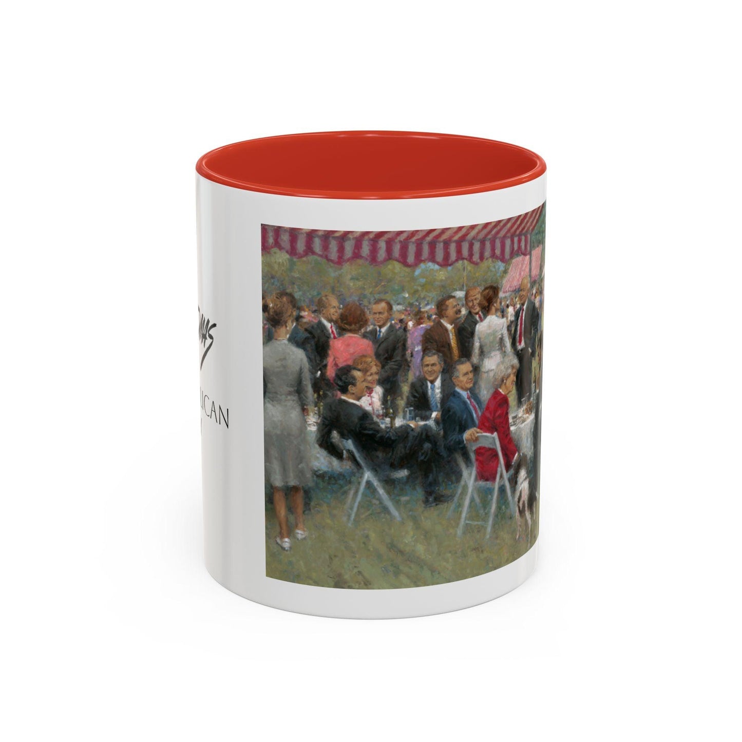 The Repub. Party Coffee Mug - Elegant Accent Coffee Mug 11oz & 15oz with Presidential Gathering Design - Andy Thomas Designs