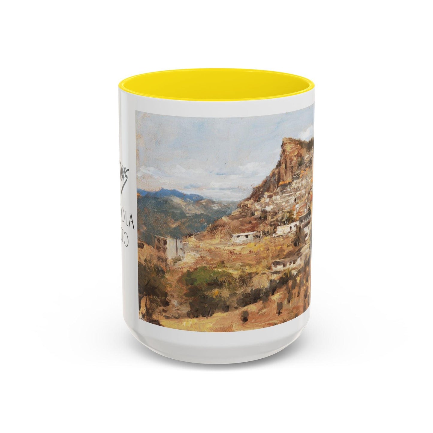 San Nicola dell'Alto - Elegant Accented Coffee Mug - 11oz & 15oz - Italian Landscapes - Andy Thomas Designs