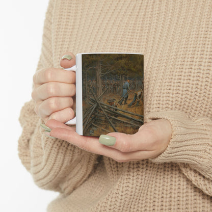This Far, But No Farther - Ceramic Mug with Stones River Civil War Design.