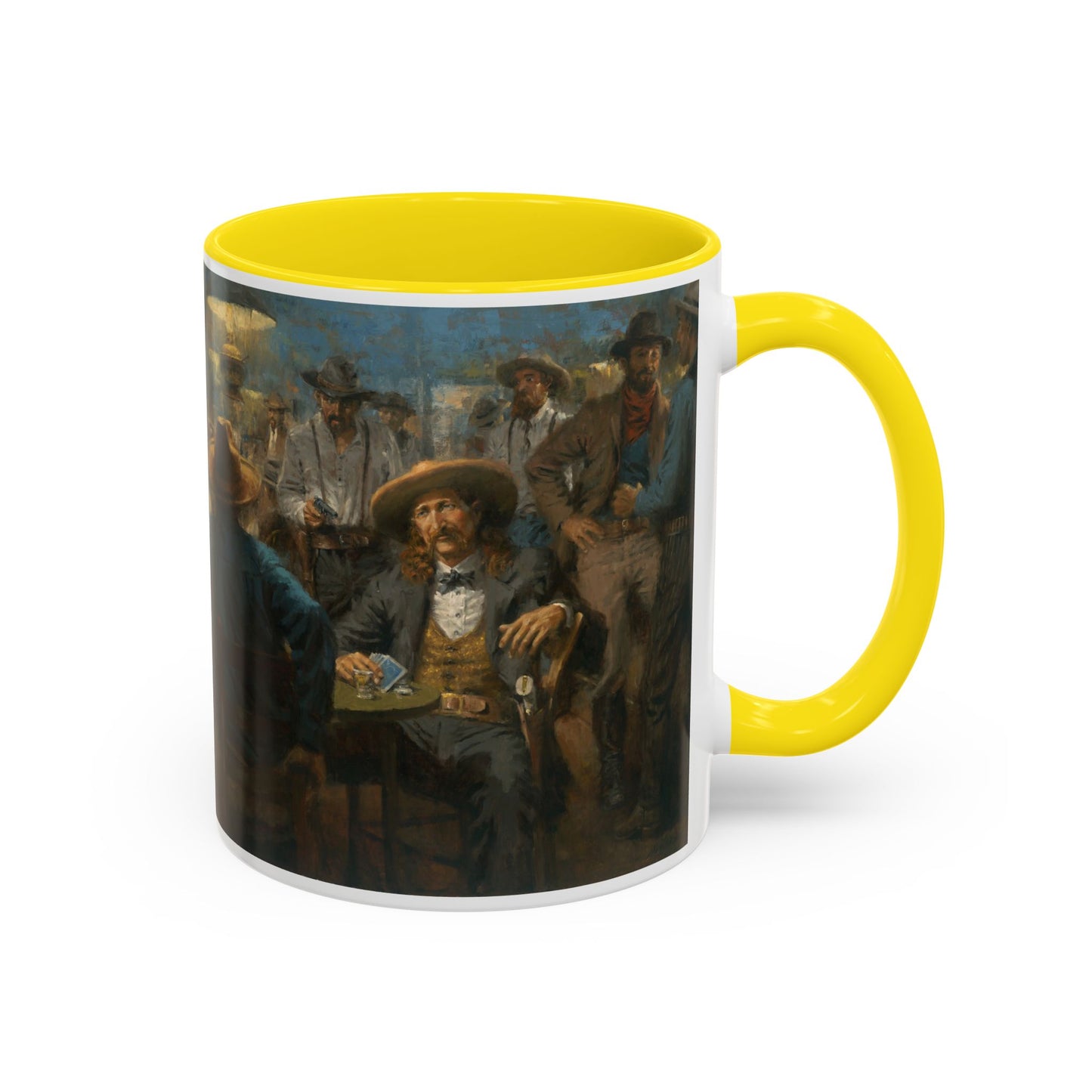 Wild Bill's Last Deal | Vintage Poker Western Art Coffee Mug - 11 & 15 oz