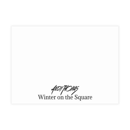 Note Cards: Winter on the Square- Envelopes Included
